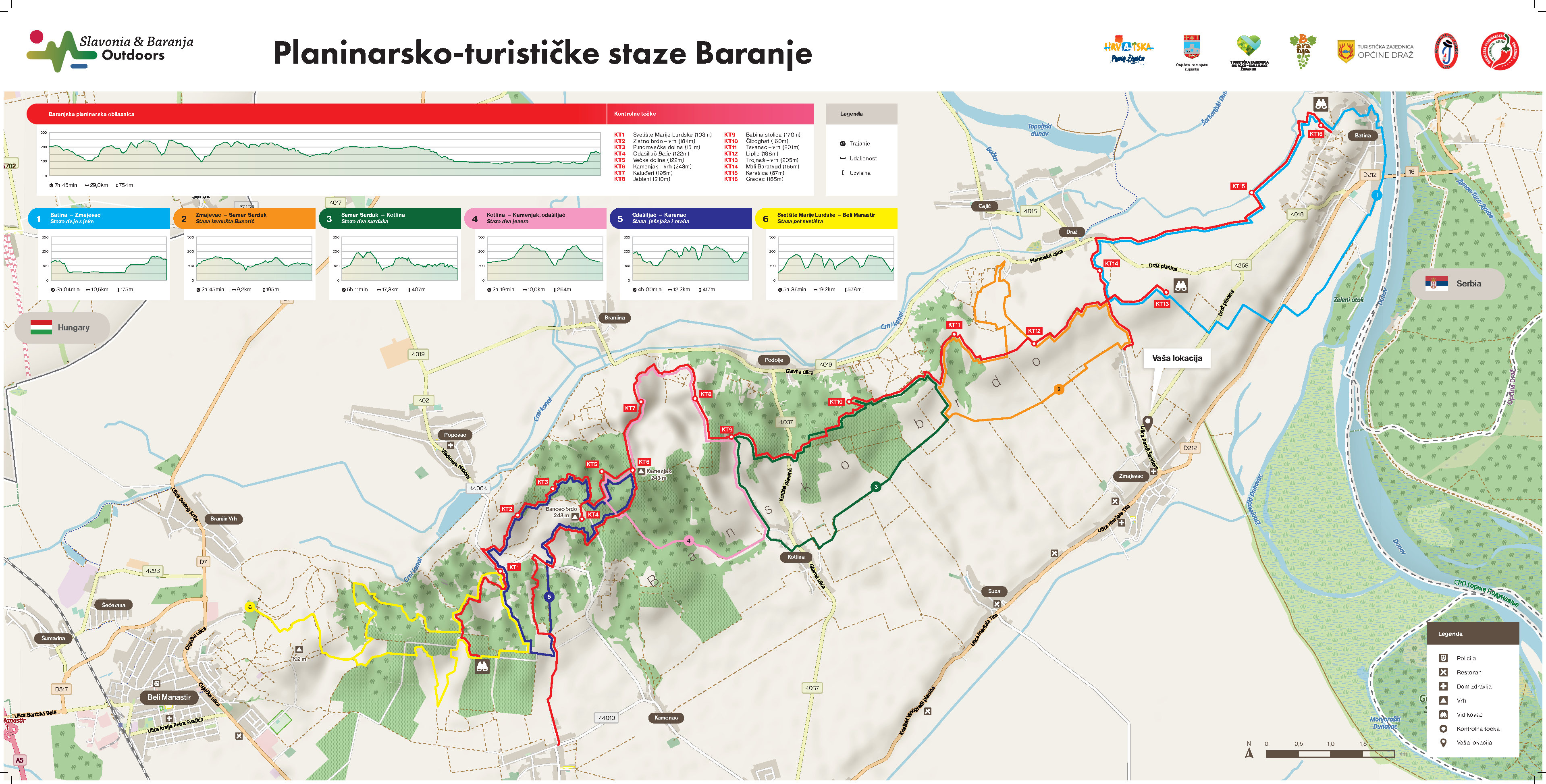 Planinarsko turističke staze Baranje